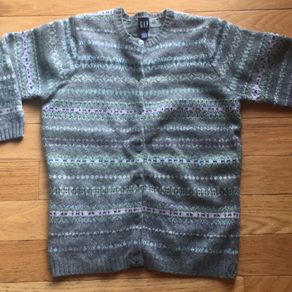 Wool cardigan.